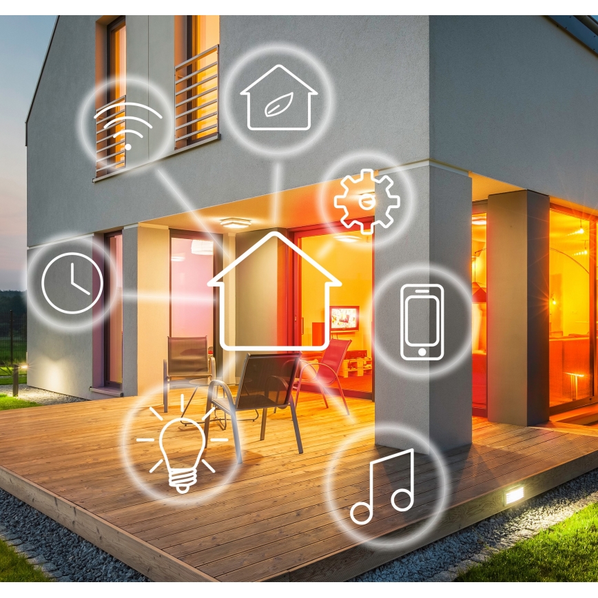 Smart övervakningskamera LED/230V/Wi-Fi Tuya