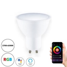 Smart RGB Dimbar LED-lampa GU10/5W/230V 2700-6500K WiFi Tuya