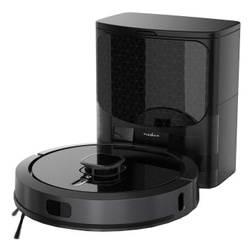 Smart robotdammsugare med mopp SmartLife 5200 mAh Wi-Fi Tuya svart + fjärrkontroll