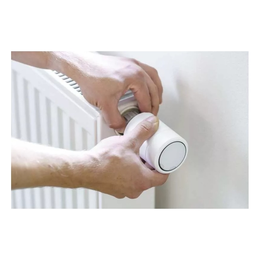 Smart termostathuvud med LCD display GoSmart M30x1,5 2xAA/1,5V Tuya