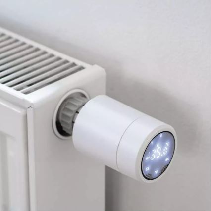 Smart termostathuvud med LCD display GoSmart M30x1,5 2xAA/1,5V Tuya