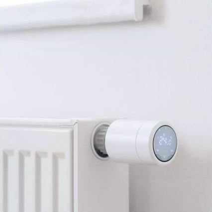 Smart termostathuvud med LCD display GoSmart M30x1,5 2xAA/1,5V Tuya