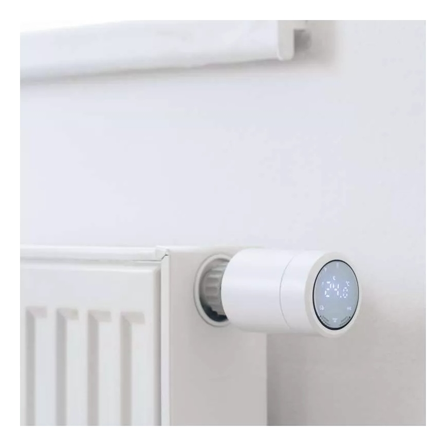 Smart termostathuvud med LCD display GoSmart M30x1,5 2xAA/1,5V Tuya