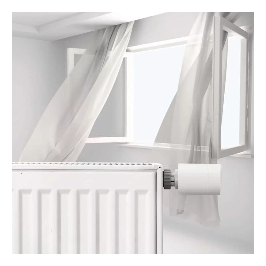 Smart termostathuvud med LCD display GoSmart M30x1,5 2xAA/1,5V Tuya