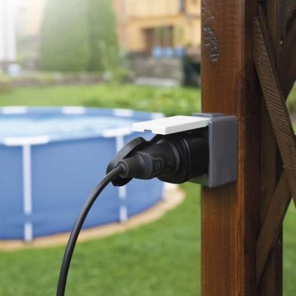 Smart utomhus socket GoSmart 3680W/230V/16A Wi-Fi Tuya IP44