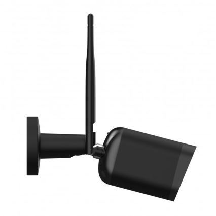 Smart utomhuskamera med sensor — Full HD 1080p, 12 V, IP65-klassad, Wi‑Fi (Tuya), svart