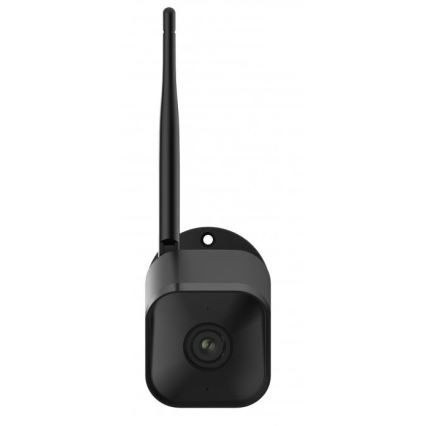 Smart utomhuskamera med sensor — Full HD 1080p, 12 V, IP65-klassad, Wi‑Fi (Tuya), svart