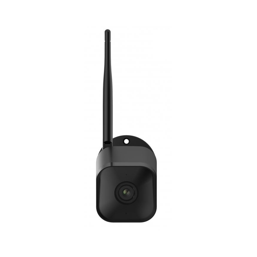 Smart utomhuskamera med sensor — Full HD 1080p, 12 V, IP65-klassad, Wi‑Fi (Tuya), svart