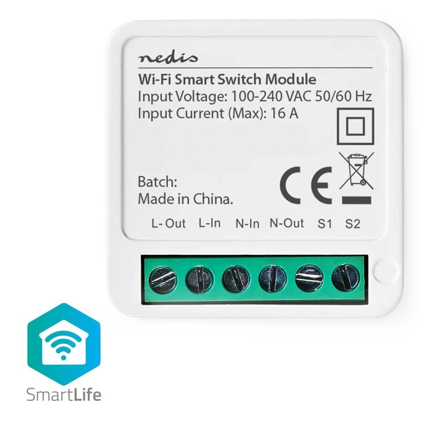 SmartLife Wi-Fi smart strömbrytare 230V