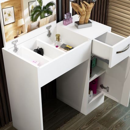 Sminkbord INCI 108,8x74,2 cm vit