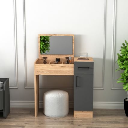 Sminkbord INCI 108,8x77 cm atlantic tall/antracit