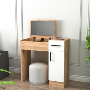 Sminkbord INCI 108,8x77 cm atlantic tall/betongvit