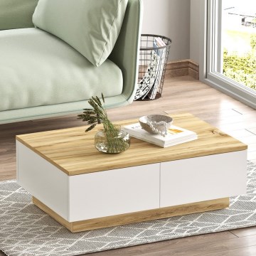 Soffbord 31,6x90 cm ek/vit