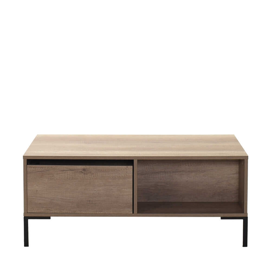 Soffbord 42x103 cm brun