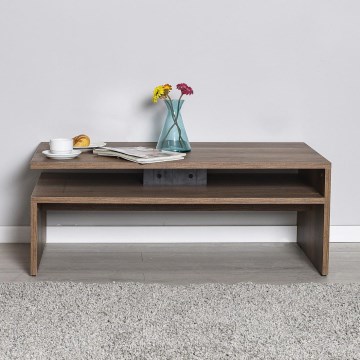 Soffbord 42x110 cm brun