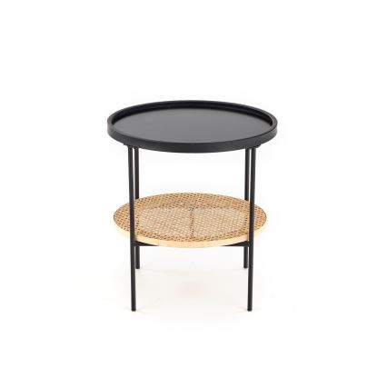 Soffbord 45x45 cm svart/rotting