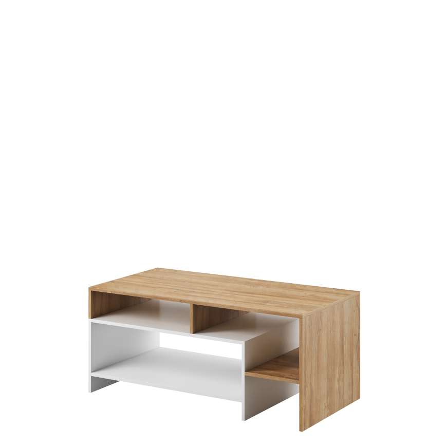 Soffbord ALVA 120x53 cm vit/ek grande