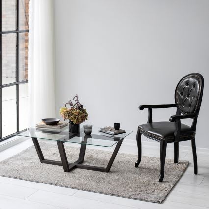 Soffbord AMALFI 35x105 cm tall/genomskinlig