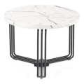 Soffbord ANTICA 41x55 cm svart/marmordekor
