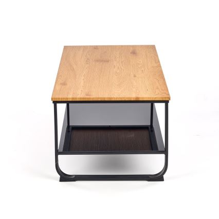 Soffbord ARTIGA 45x105 cm svart/beige