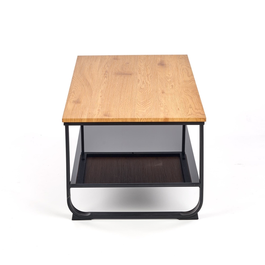 Soffbord ARTIGA 45x105 cm svart/beige