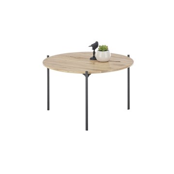 Soffbord AURA Ø 55 cm, ek/antracit
