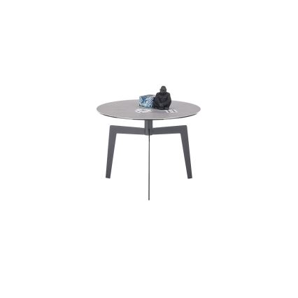 Soffbord BALANCE Ø 60 cm grå/antracit