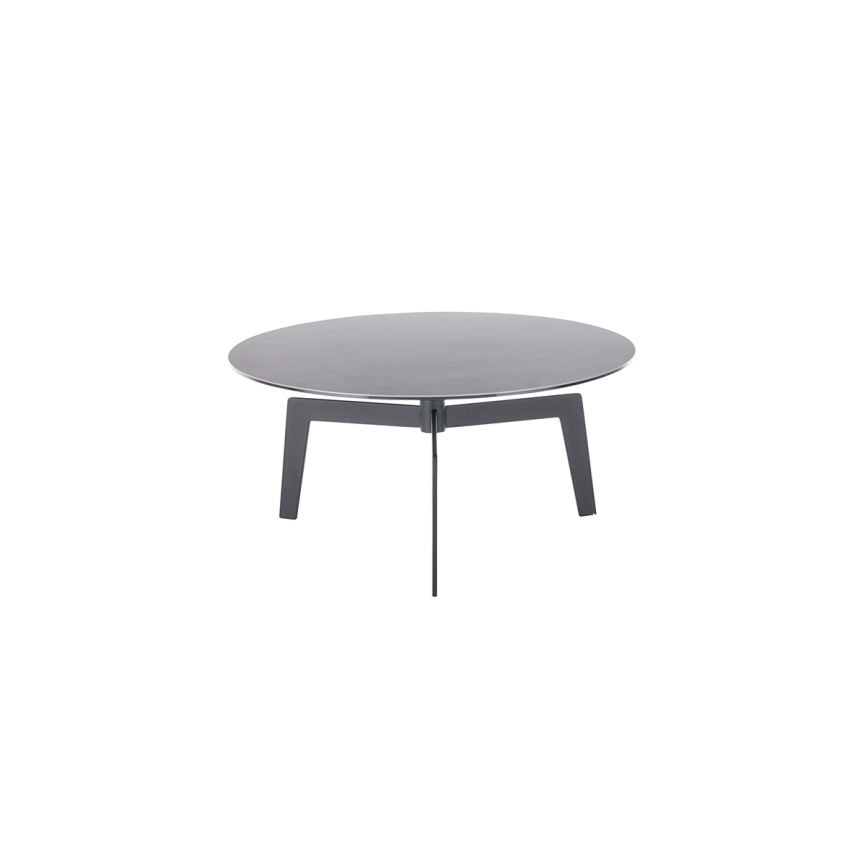 Soffbord BALANCE, Ø 80 cm, grå/antracit