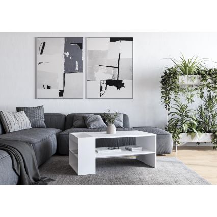Soffbord BELA 100x42 cm vit
