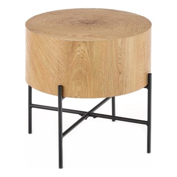 Soffbord BROOKLYN 45x45 cm svart/beige