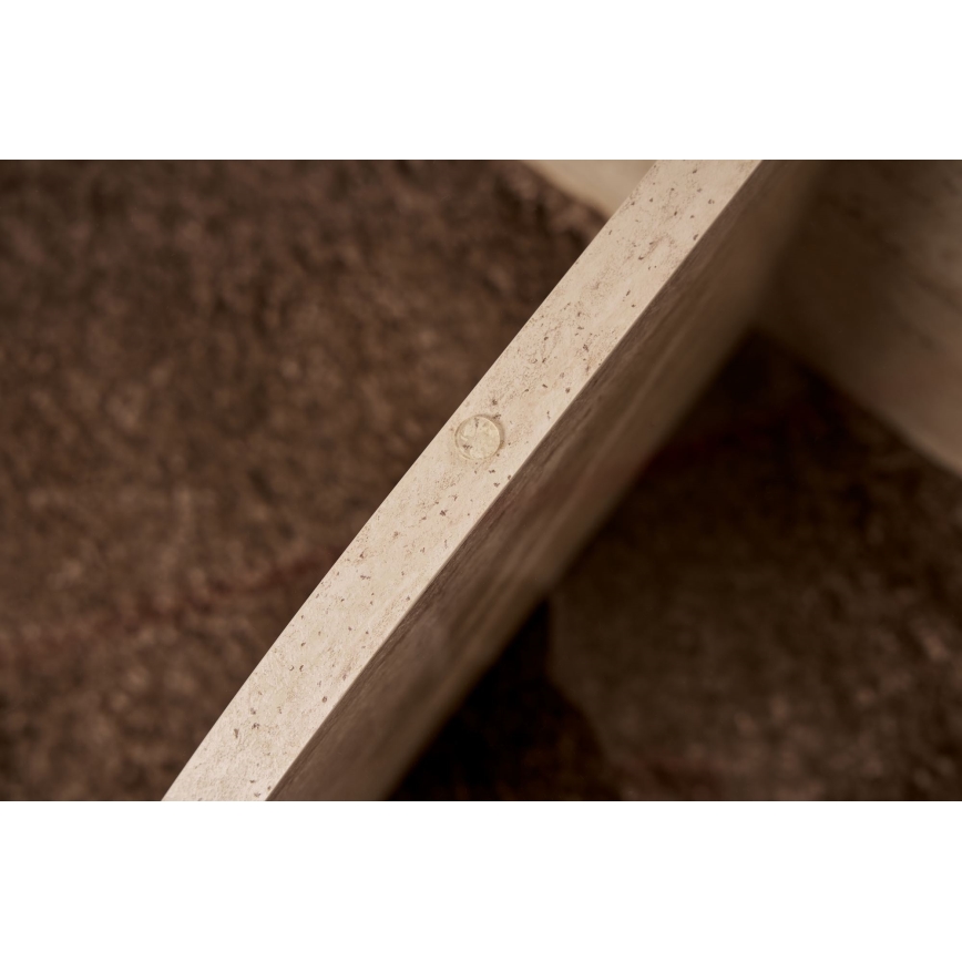 Soffbord BUBBLE Ø 75 cm beige/klar