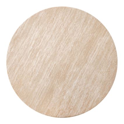 Soffbord CALDO Ø 80 cm brun/beige