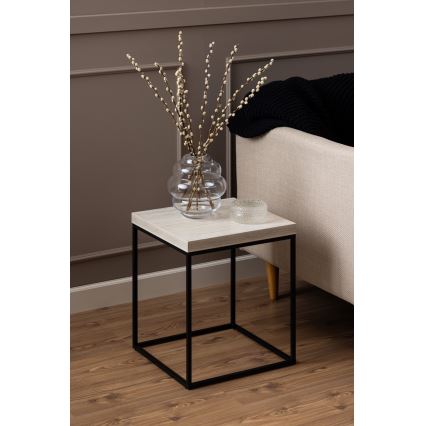 Soffbord CAMILO 40x40 cm travertin