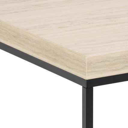Soffbord CAMILO 40x40 cm travertin