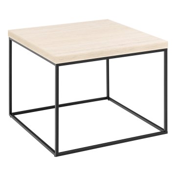 Soffbord CAMILO 60x60 cm travertin