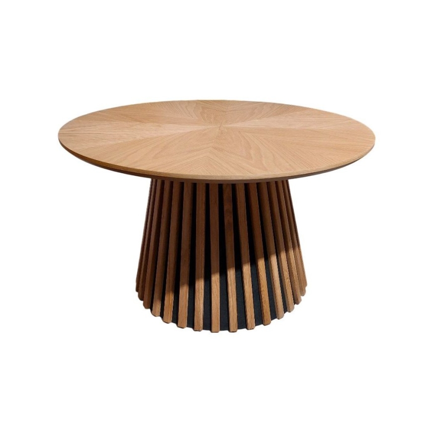 Soffbord CARINA Ø 75 cm ek/svart