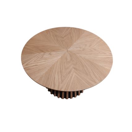 Soffbord CARINA Ø 75 cm ek/svart