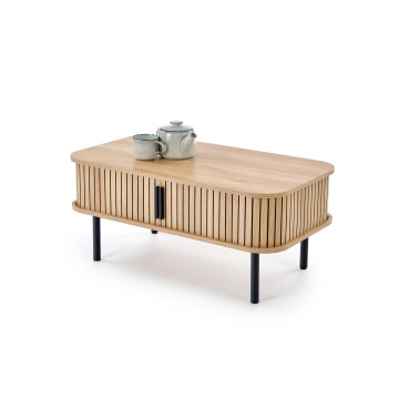 Soffbord CASA 90x50 cm brun/svart