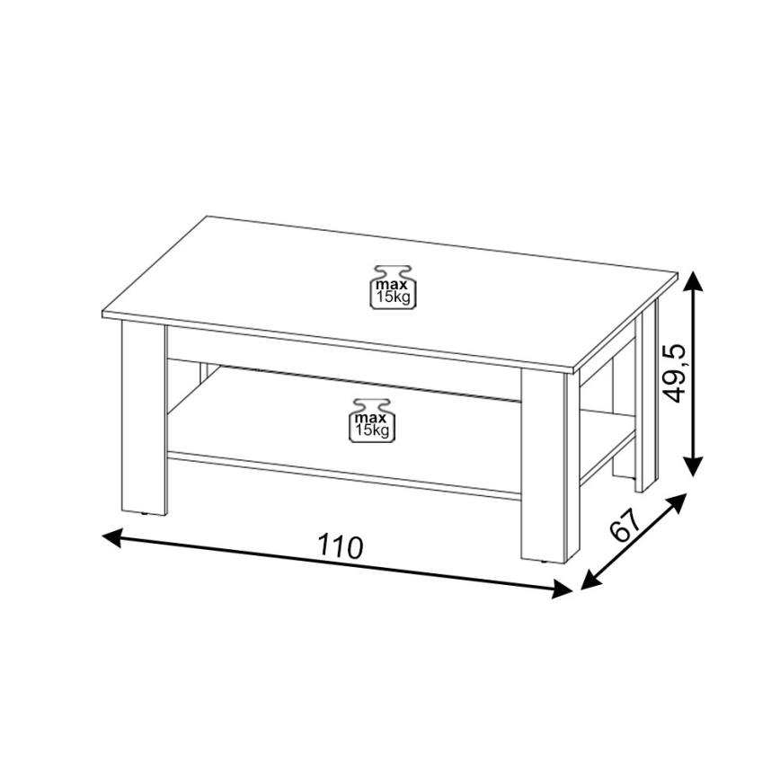 Soffbord COCO i artisan-ek