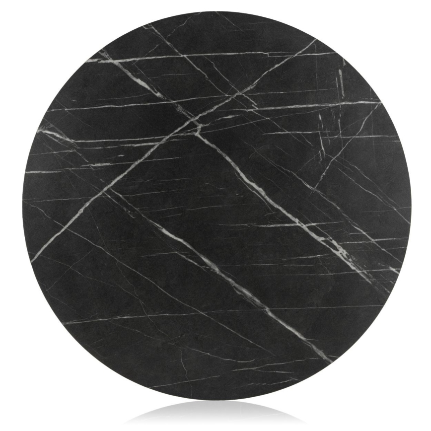 Soffbord DIAMOND 40x70 cm svart/guld