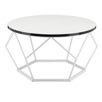 Soffbord DIAMOND 40x70 cm svart/vit