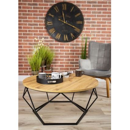 Soffbord DIAMOND 40x90 cm svart/brun