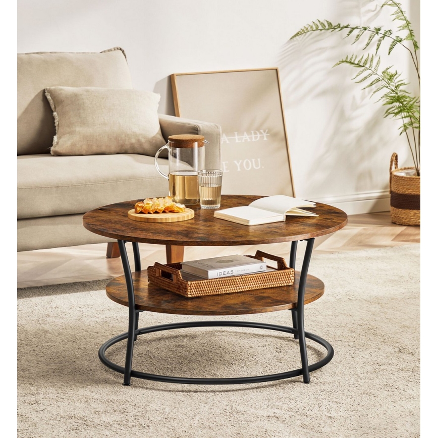 Soffbord ELDUR brun/svart