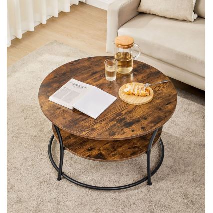 Soffbord ELDUR brun/svart