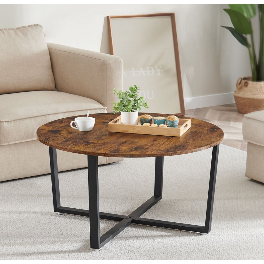 Soffbord ELDUR brun/svart