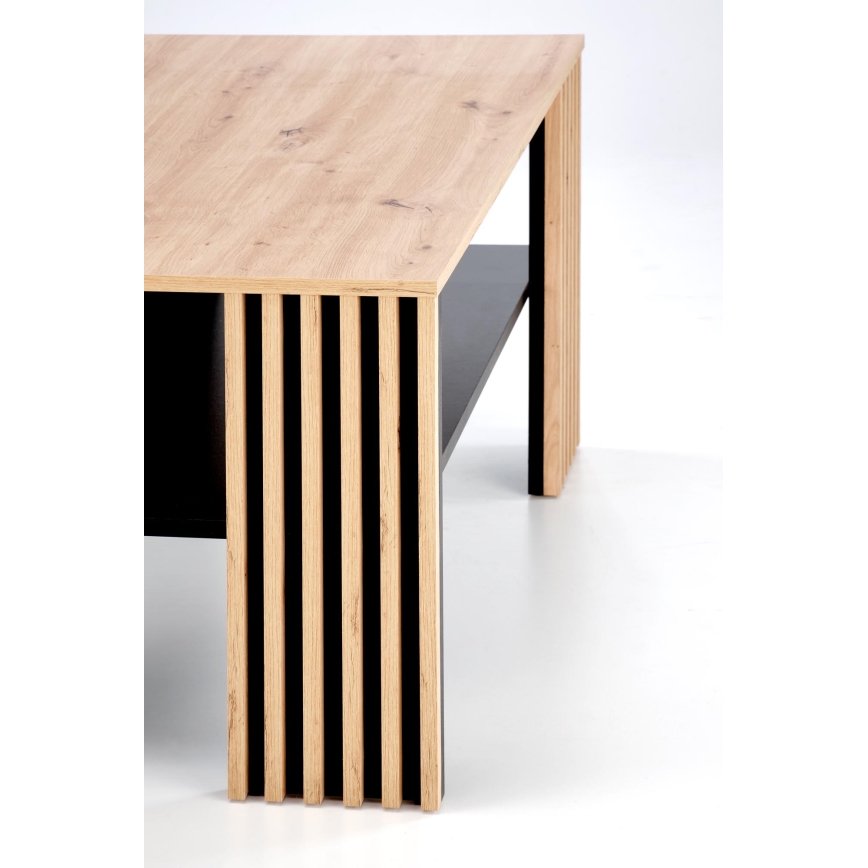 Soffbord FORMA 110x65 cm brun/svart