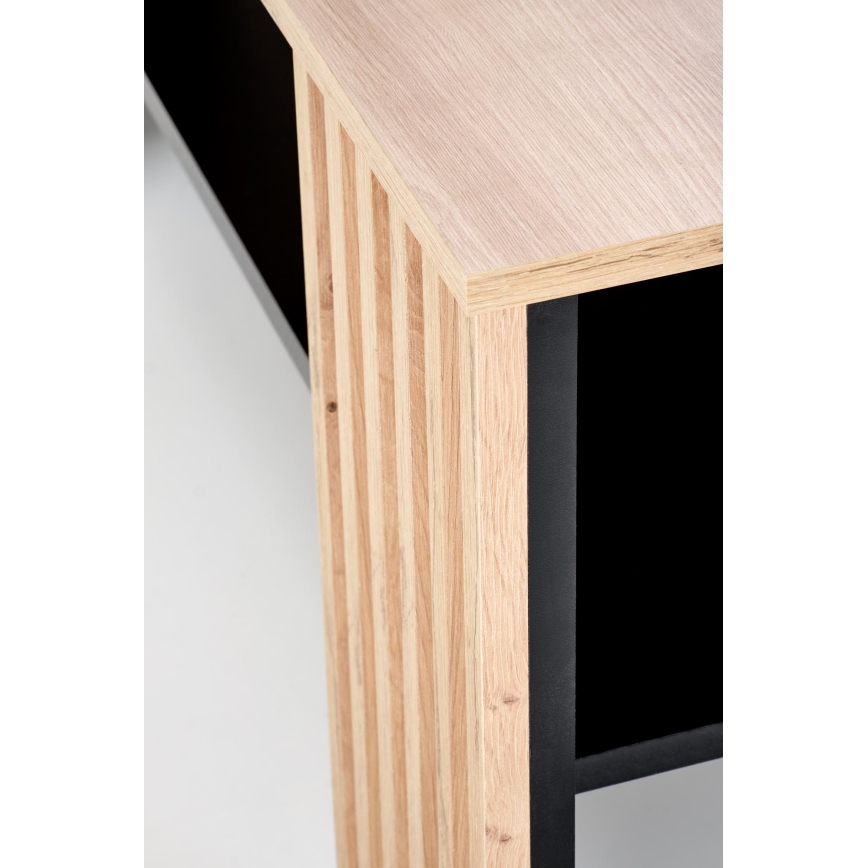 Soffbord FORMA 110x65 cm brun/svart