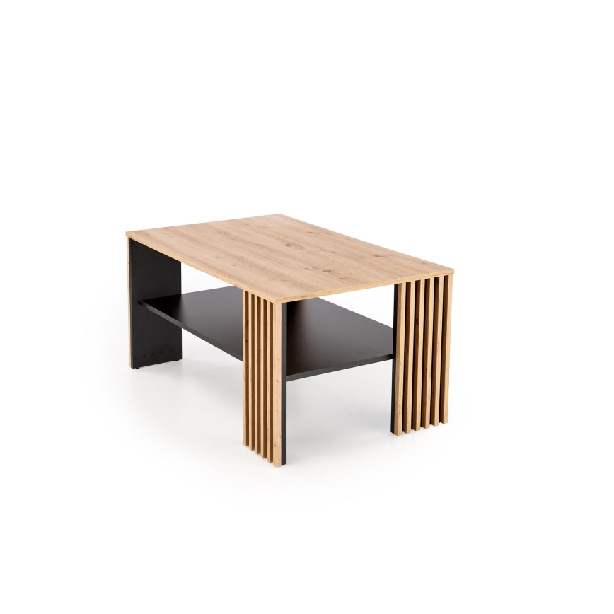 Soffbord FORMA 110x65 cm brun/svart
