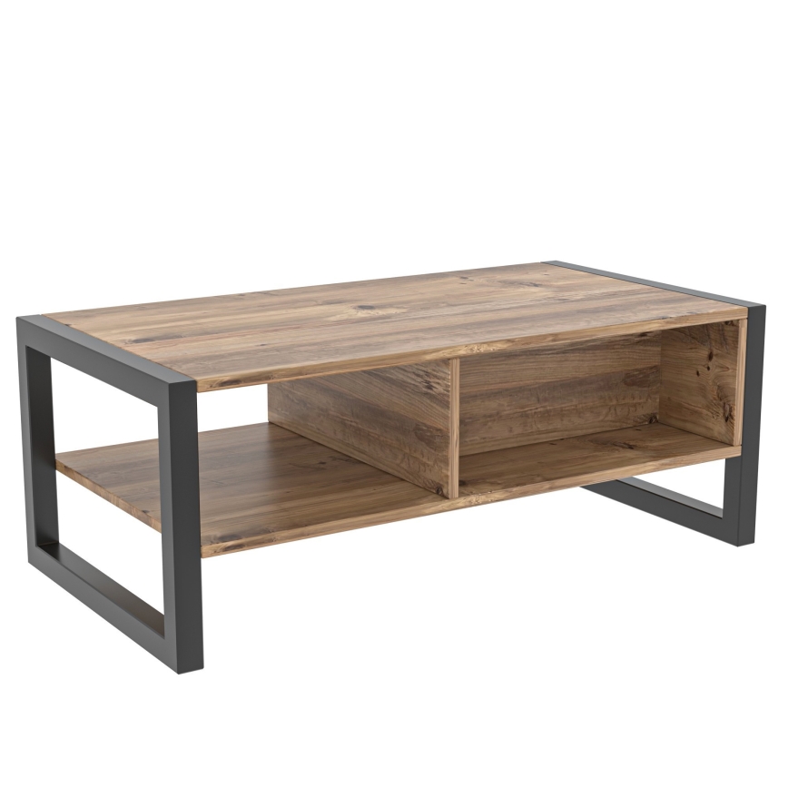 Konferensbord HALDIZEN 55x105 cm svart/brun