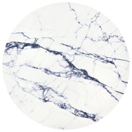 Soffbord HARISSA 41x42 cm guld/vit marmordekor